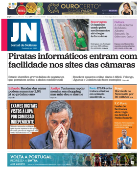 Cover of Jornal de Noticias