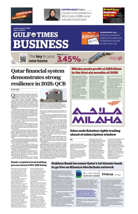 Cover of Gulf Times Business