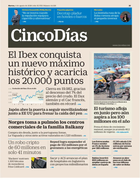 Cover of Cinco Dias