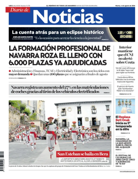 Cover of Diario de Noticias (Spain)