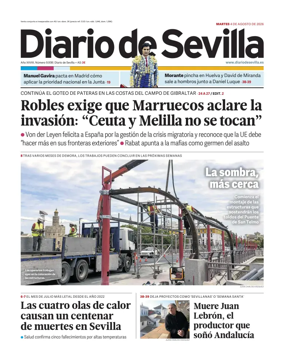Cover of Diario de Sevilla
