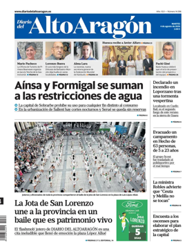 Cover of Diario del Alto Aragon