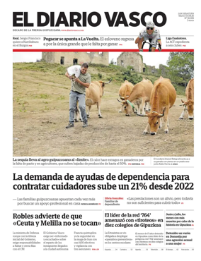 Cover of Diario Vasco (Oarsoaldea)