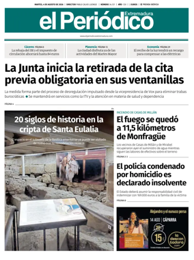 Cover of El Periodico Extremadura