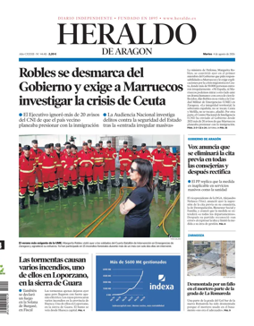 Cover of Heraldo de Aragon