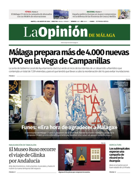 Cover of La Opinion de Malaga