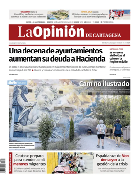 Cover of La Opinion de Murcia (Cartagena)