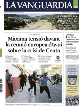 Cover of La Vanguardia (Catalonia - 1st edition)