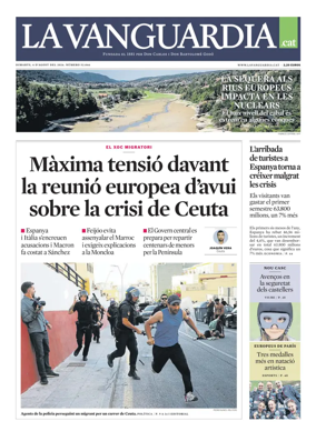 Cover of La Vanguardia (Catala)