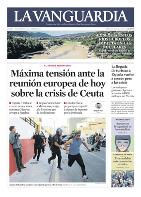 Cover of La Vanguardia
