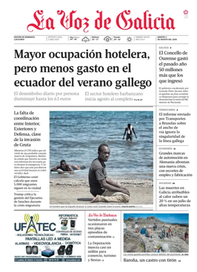 Cover of La Voz de Galicia (Barbanza)