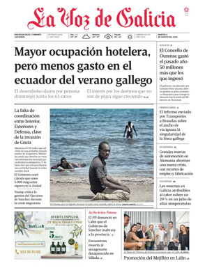Cover of La Voz de Galicia (Deza)