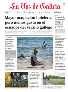 Cover of La Voz de Galicia (Ferrol)