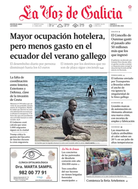 Cover of La Voz de Galicia (Monforte)