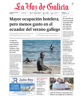 Cover of La Voz de Galicia (Pontevedra)