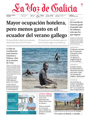 Cover of La Voz de Galicia (Viveiro)