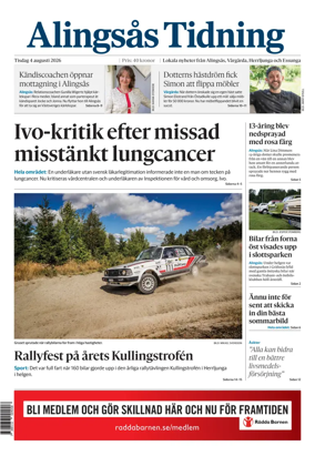 Cover of Alingsas Tidning