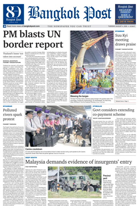 Cover of Bangkok Post