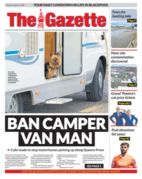 Cover of Blackpool Gazette