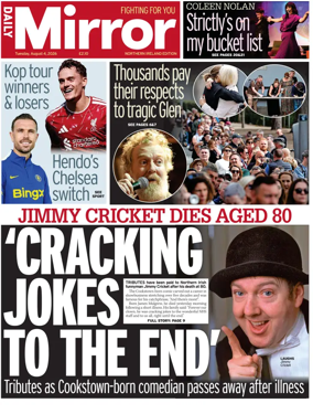 Cover of Daily Mirror (Northern Ireland)
