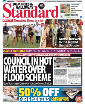 Cover of Dumfries & Galloway Standard