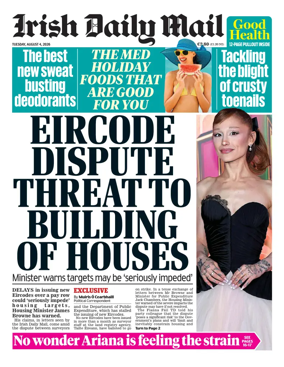 Cover of Irish Daily Mail