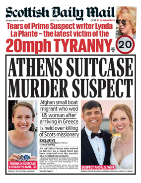 Cover of Scottish Daily Mail