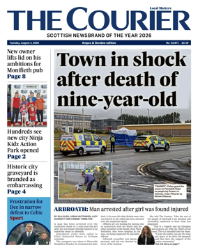 Cover of The Courier & Advertiser (Angus and Dundee)