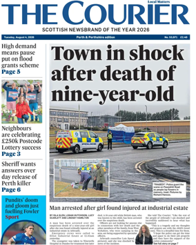 Cover of The Courier & Advertiser (Perth and Perthshire Edition)