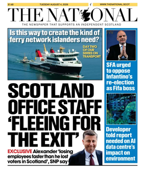 Cover of The National (Scotland)