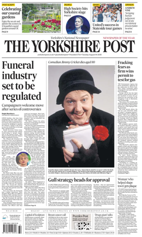 Cover of Yorkshire Post