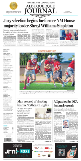 Cover of Albuquerque Journal