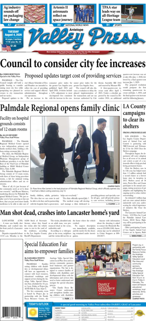 Cover of Antelope Valley Press