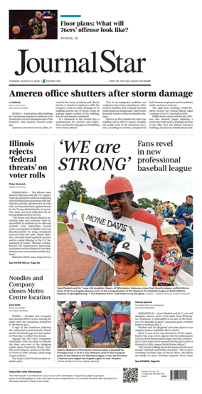 Cover of Journal Star (Peoria)