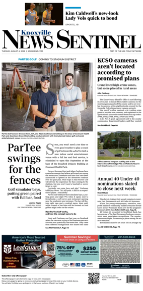 Cover of Knoxville News Sentinel