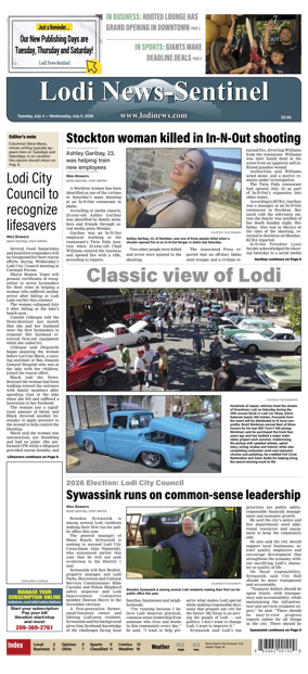 Cover of Lodi News-Sentinel