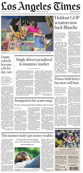 Cover of Los Angeles Times