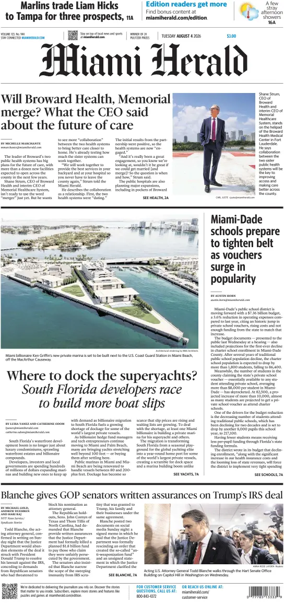 Cover of Miami Herald