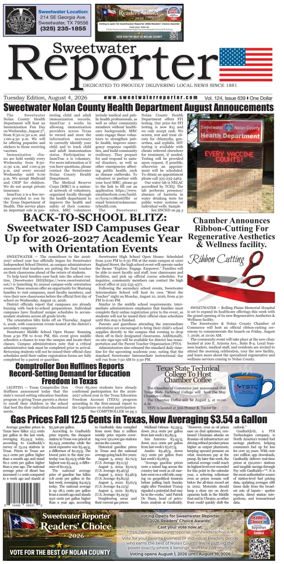 Cover of Sweetwater Reporter