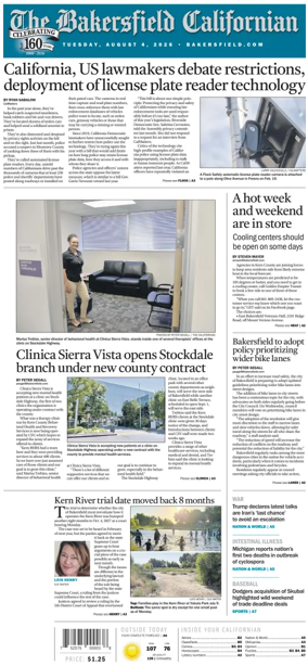 Cover of The Bakersfield Californian