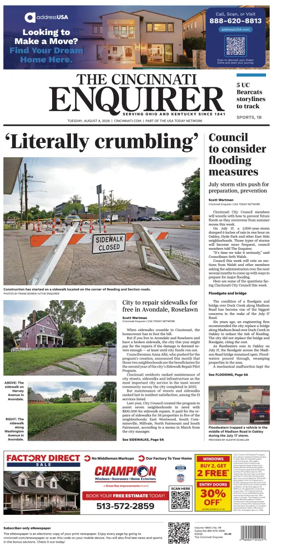 Cover of The Cincinnati Enquirer
