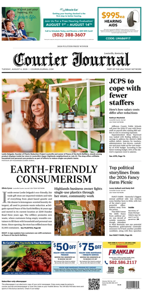 Cover of The Courier-Journal (Louisville)