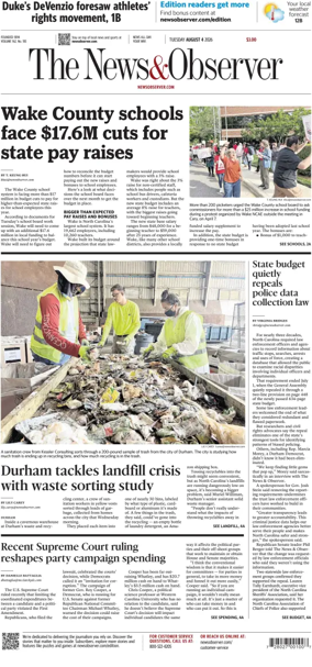 Cover of The News & Observer