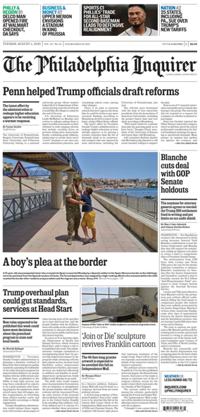 Cover of The Philadelphia Inquirer