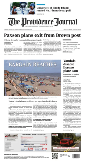 Cover of The Providence Journal