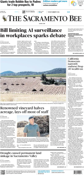 Cover of The Sacramento Bee
