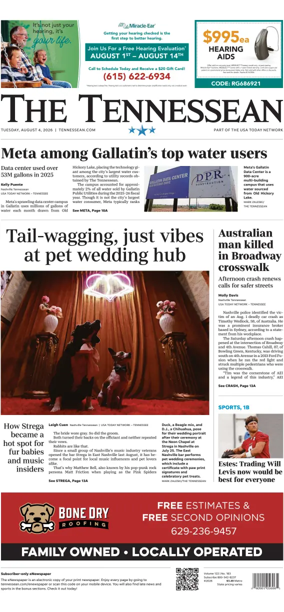 Cover of The Tennessean