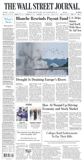 Cover of The Wall Street Journal