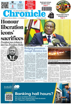 Cover of Chronicle (Zimbabwe)