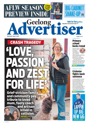 Cover of Geelong Advertiser
